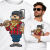 LONGSLEEVE ANIMOWANY   PIZZA BEARD